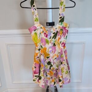 Promesa Multicolor Floral Romper XS